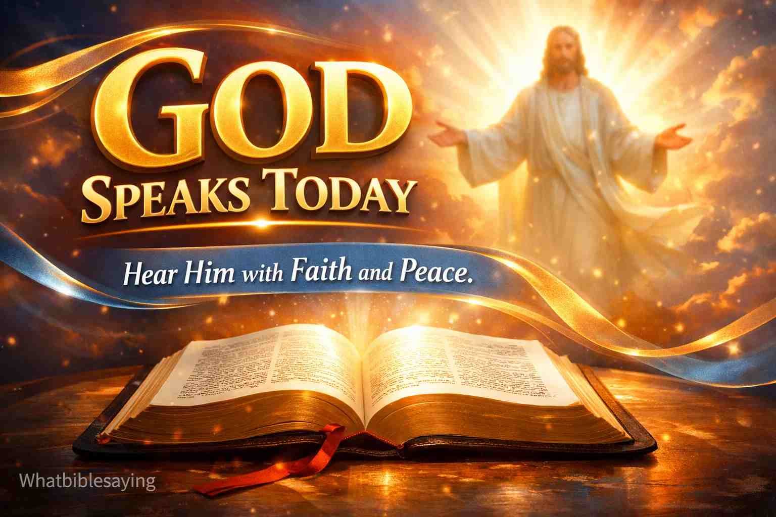 Bible teaching about hearing and understanding God’s voice