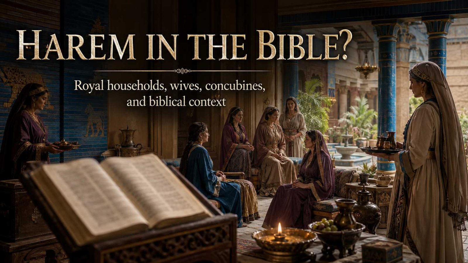 What is a harem in the Bible shown through an ancient royal court