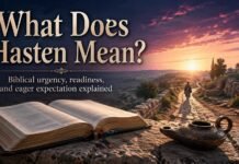 What Does Hasten Mean in the Bible? Meaning and Biblical Context What Does Hasten Mean in the Bible explained through Scripture