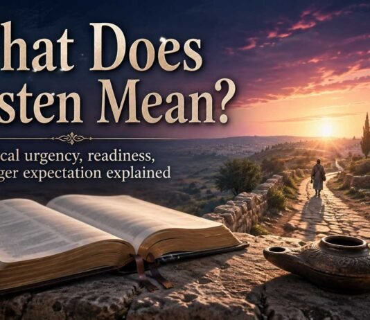 What Does Hasten Mean in the Bible explained through Scripture
