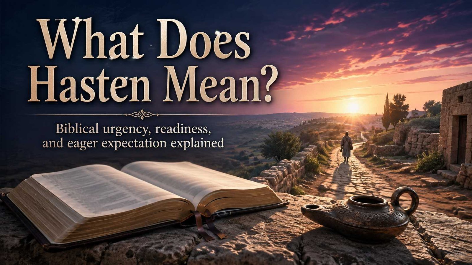 What Does Hasten Mean in the Bible explained through Scripture