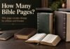 How many pages are in the Bible shown across different editions