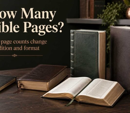 How Many Pages Are in the Bible? Why the Number Changes How many pages are in the Bible shown across different editions