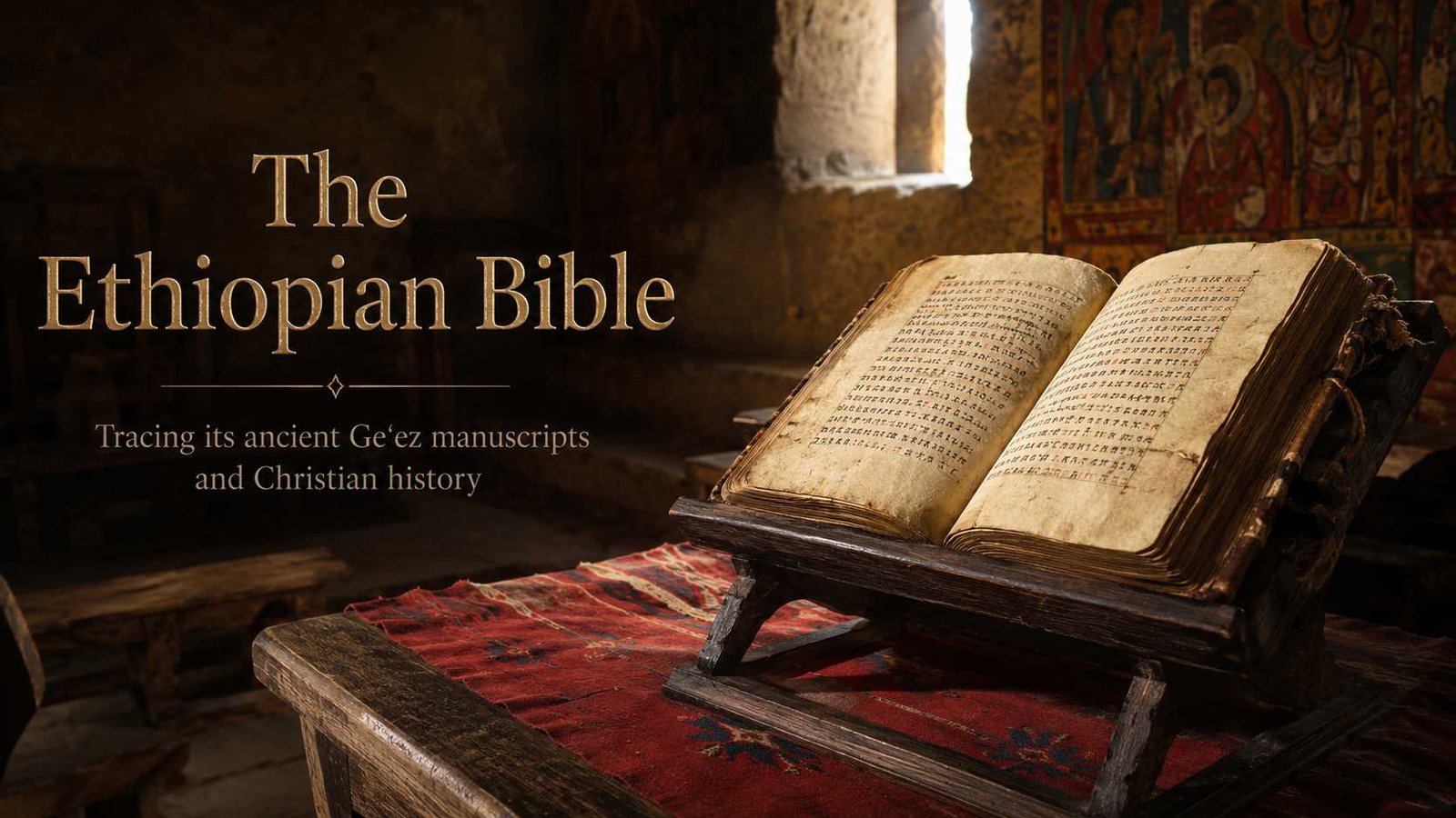 How old is the Ethiopian Bible shown as an ancient Geʿez manuscript
