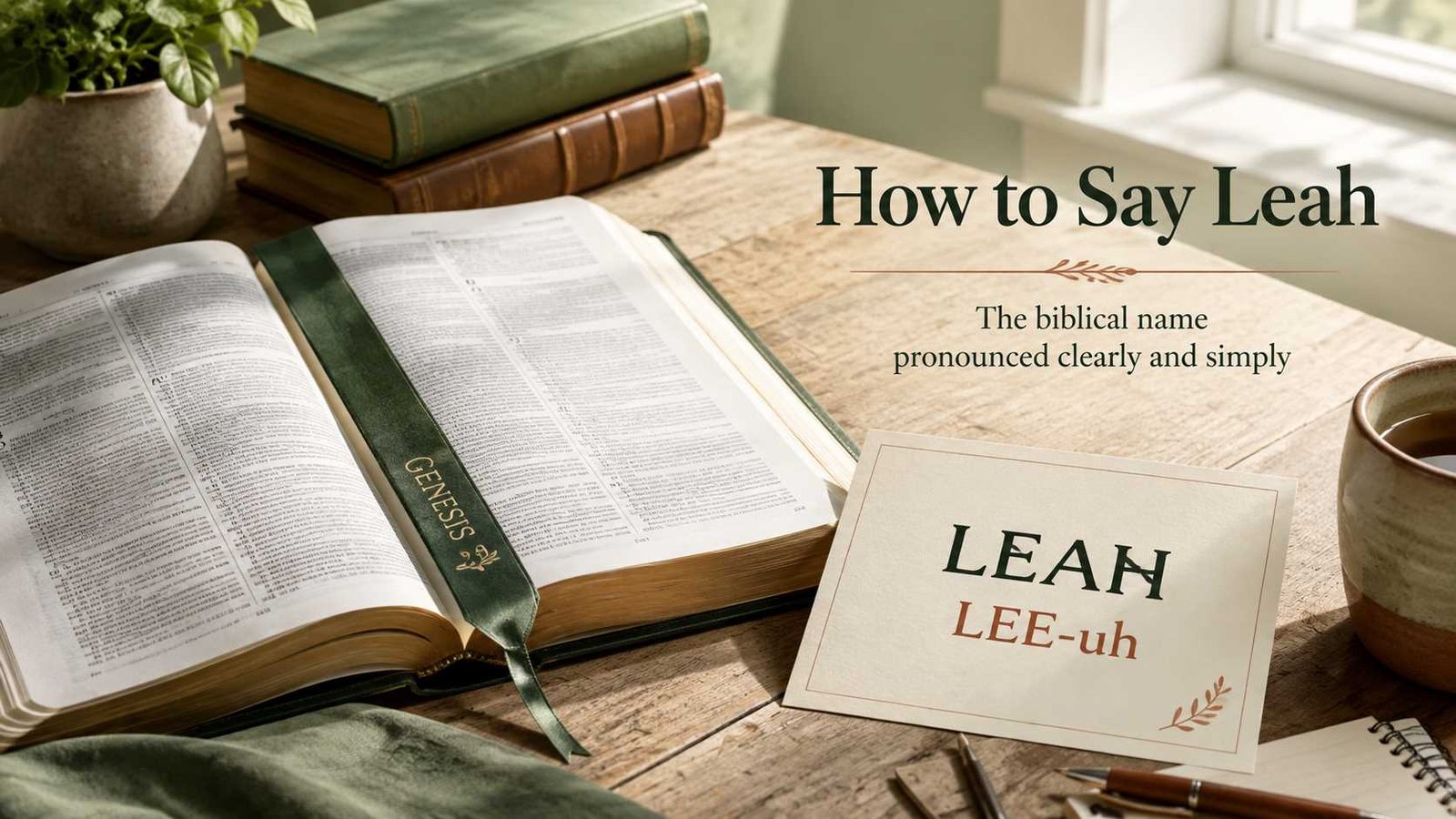 How to pronounce Leah in the Bible with simple phonetic guide