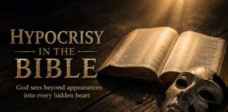 What Does Hypocrisy Mean in the Bible? Jesus’ Warning Explained What Does Hypocrisy Mean in the Bible shown through two masks