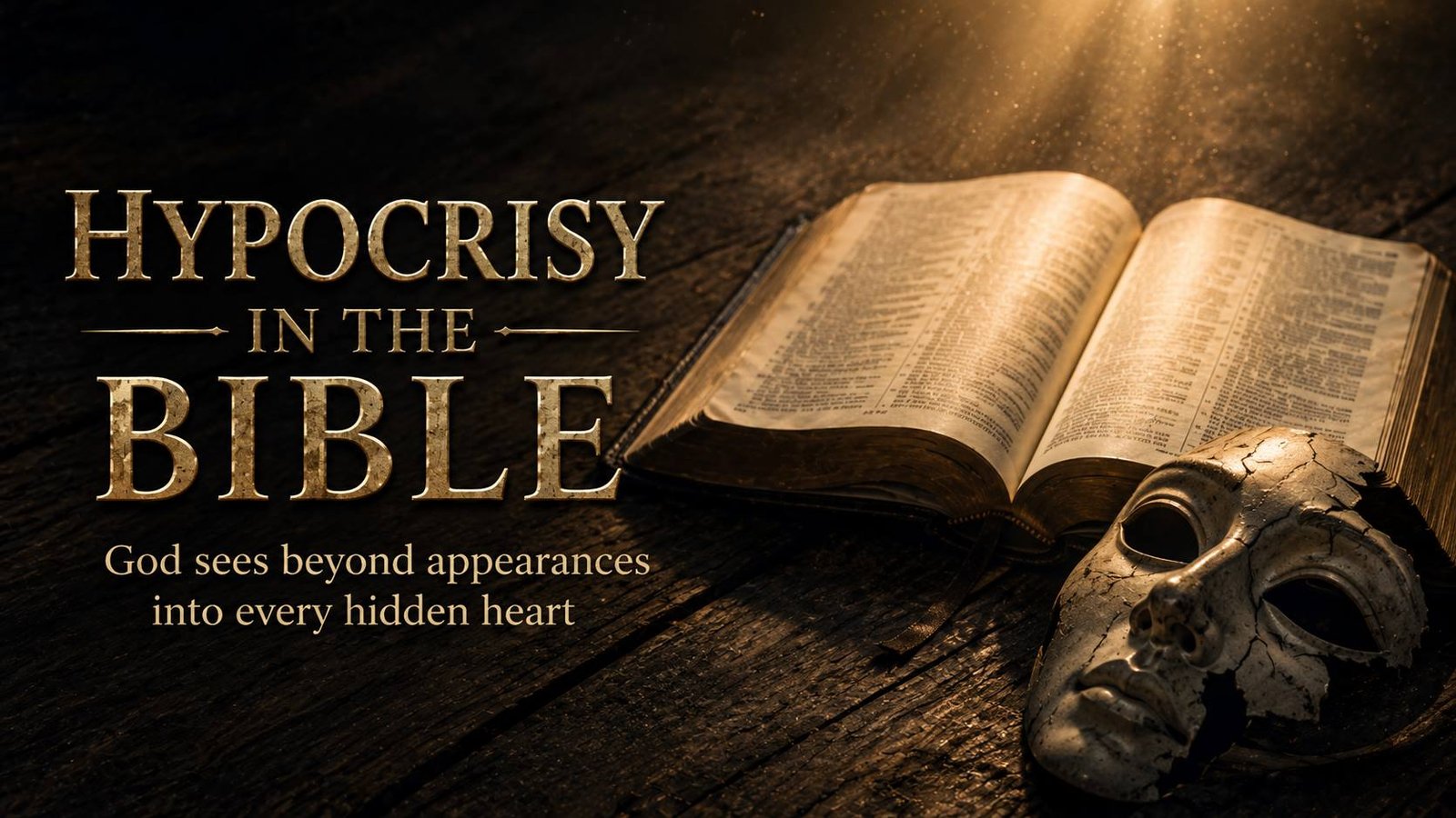 What Does Hypocrisy Mean in the Bible shown through two masks