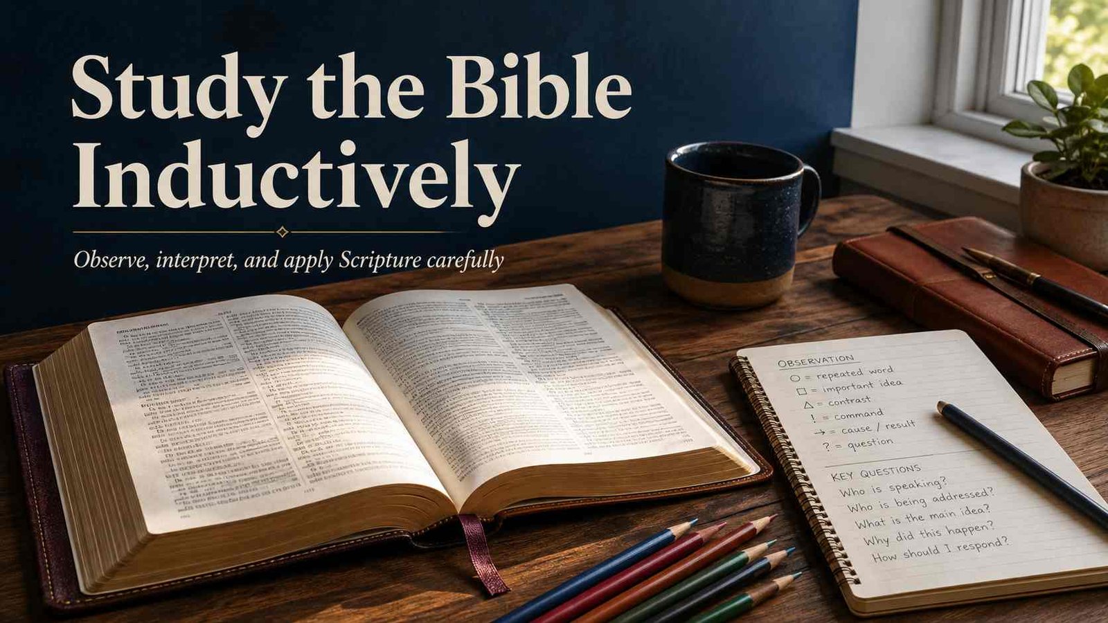 How To Study Your Bible Kay Arthur inductive Bible study method