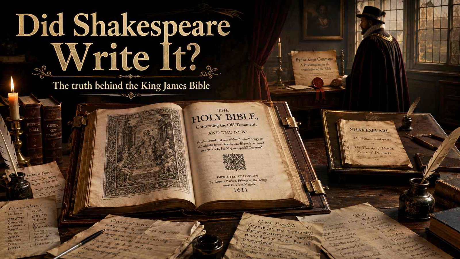 Who wrote the King James Bible and whether Shakespeare helped
