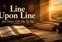 What Does Line Upon Line Mean In The Bible? A peaceful Bible study scene reflecting how God teaches His people patiently over time.