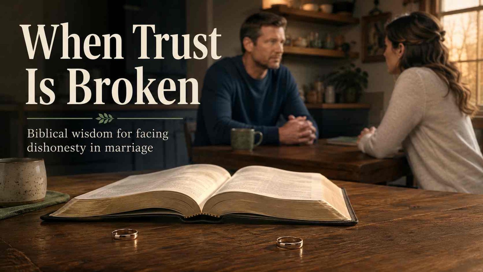 How to deal with a lying husband through biblical truth and trust