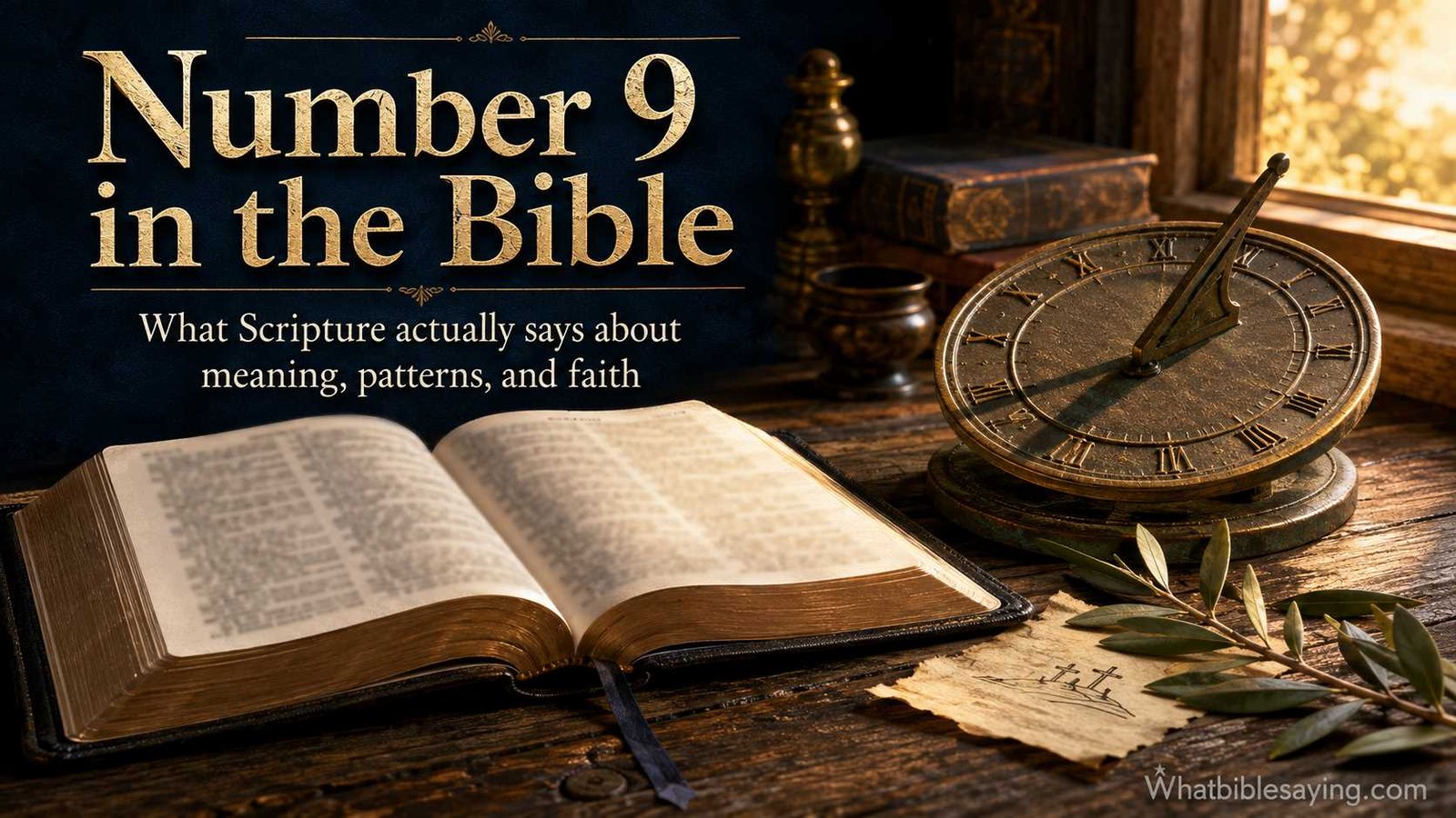 What Does 9 Symbolize in the Bible study scene