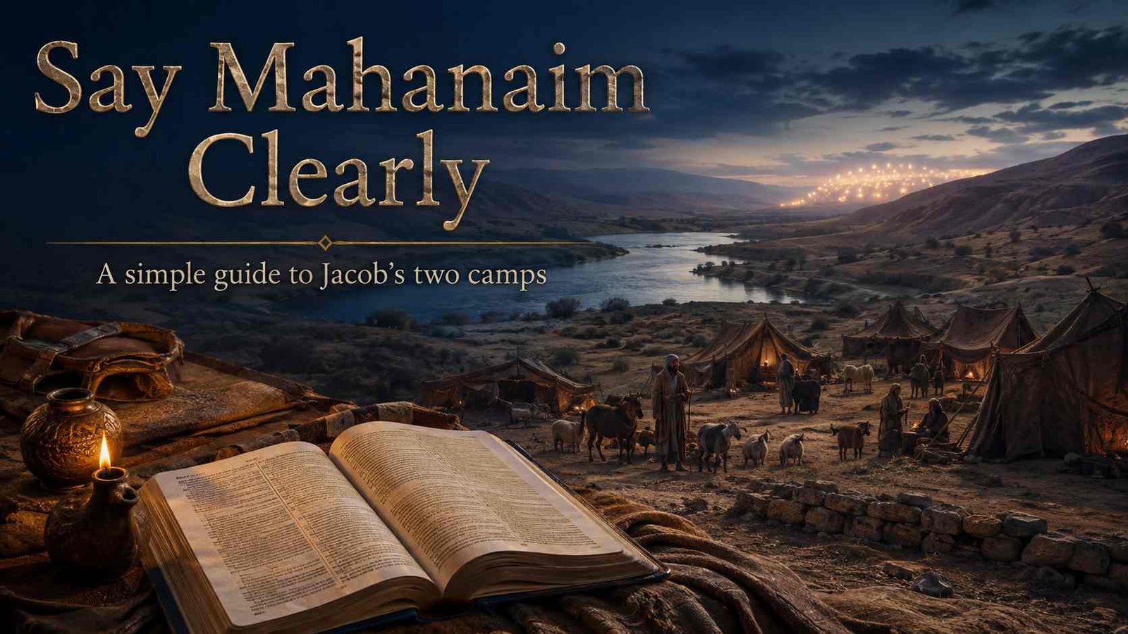 How to pronounce Mahanaim in the Bible with Jacob’s ancient camp