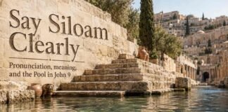 How to pronounce Siloam in the Bible beside the Pool of Siloam