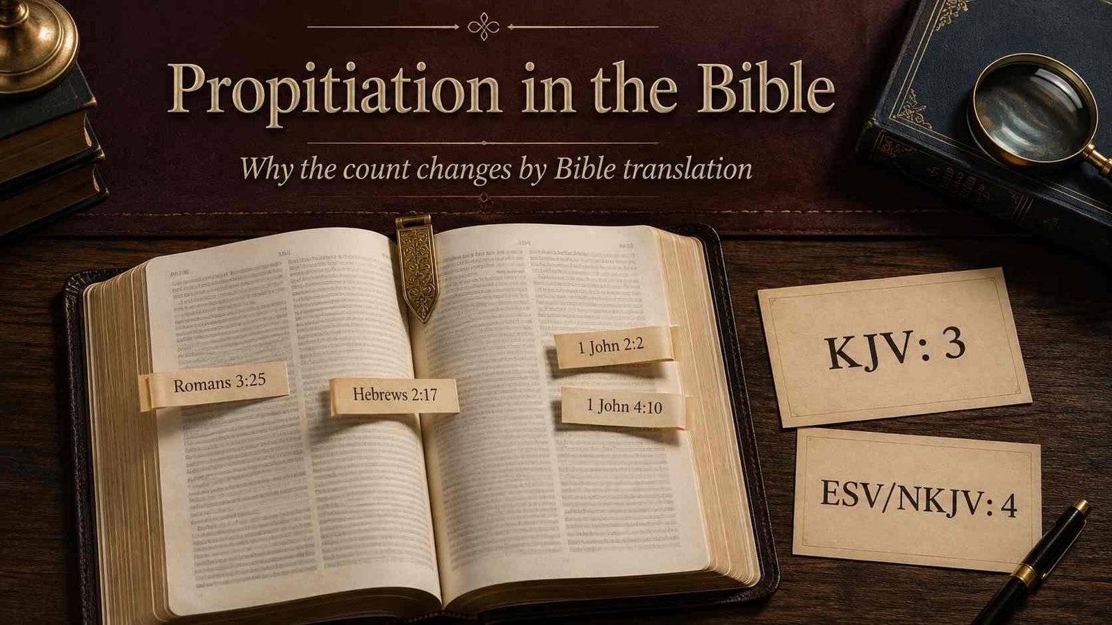 How many times propitiation is mentioned in the Bible study guide