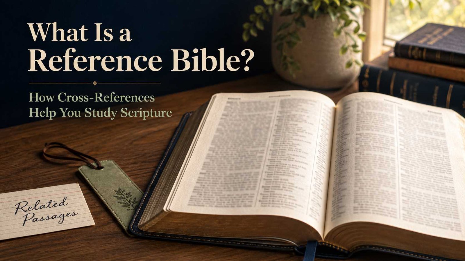 What Is a Reference Bible with cross-references for Bible study
