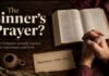 Is the Sinner’s Prayer in the Bible? What Scripture Actually Says Is the Sinner's Prayer in the Bible with open Bible and praying hands