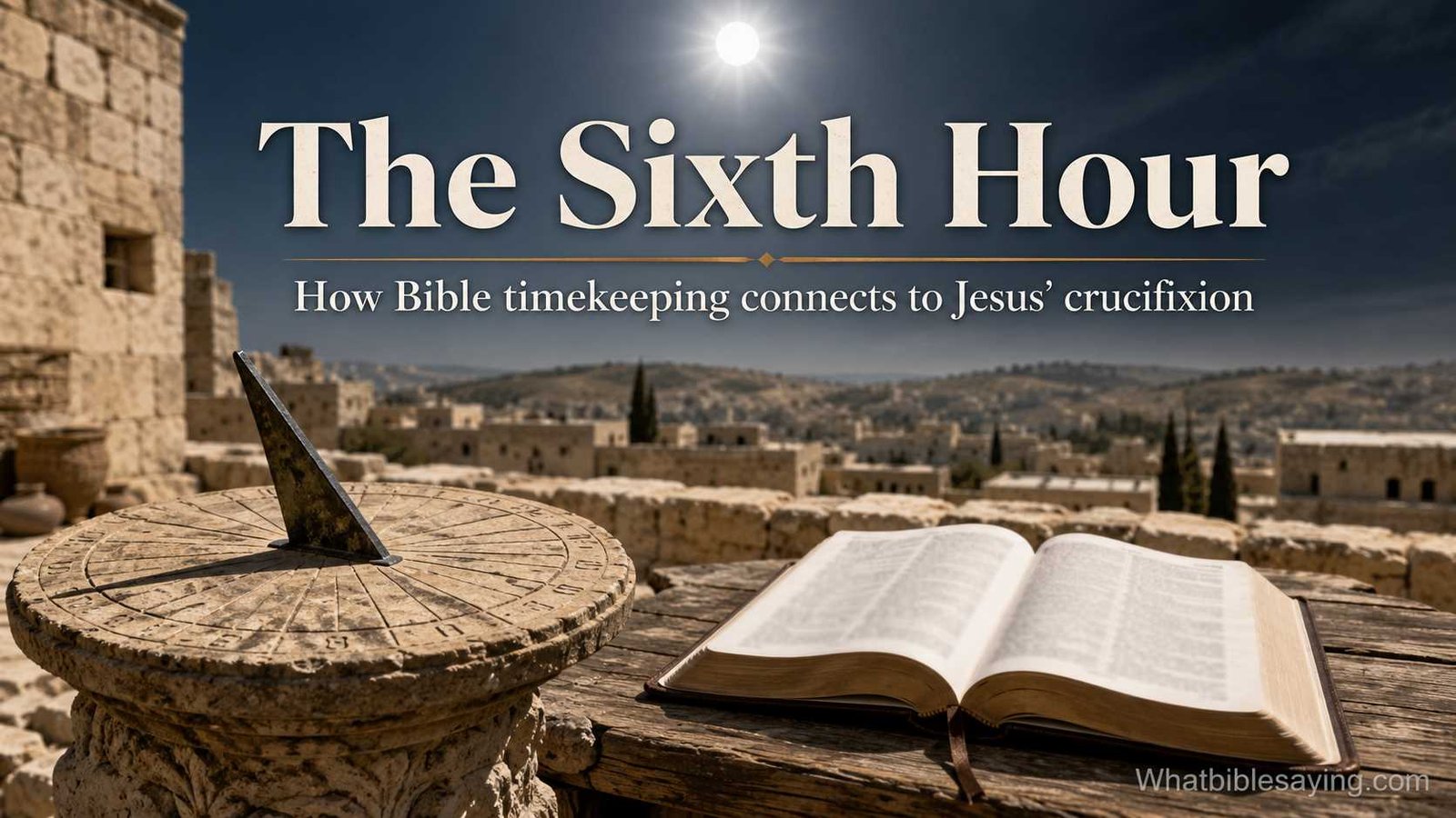 The sixth hour in the Bible and crucifixion time