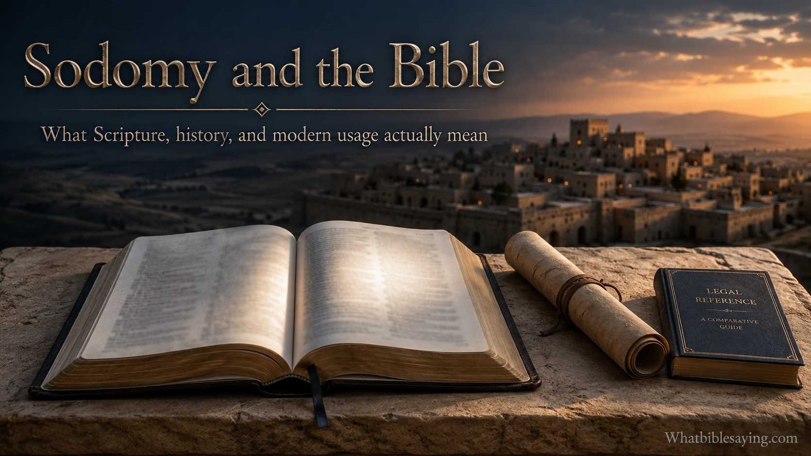 Image Alt Text: What does sodomizing a woman mean in the Bible