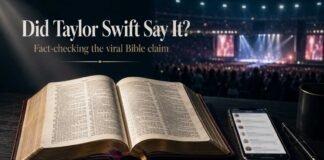 Did Taylor Swift say the Bible was outdated? Fact-check image