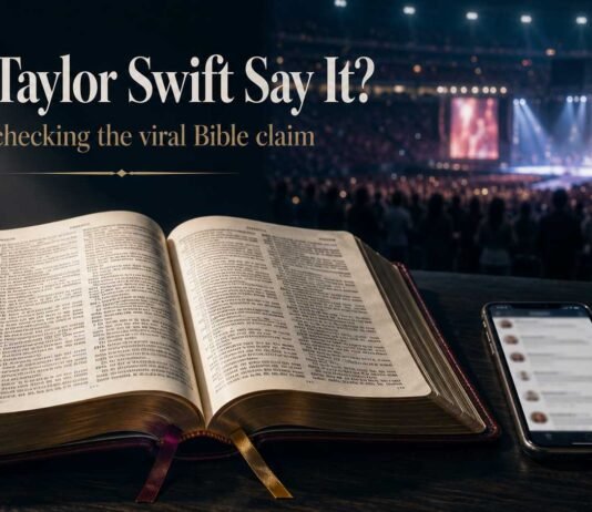 Did Taylor Swift Say the Bible Was Outdated? Fact-Checking the Claim Did Taylor Swift say the Bible was outdated? Fact-check image