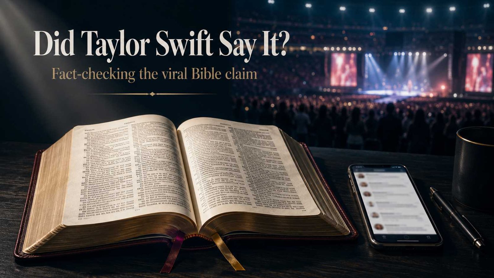 Did Taylor Swift say the Bible was outdated? Fact-check image