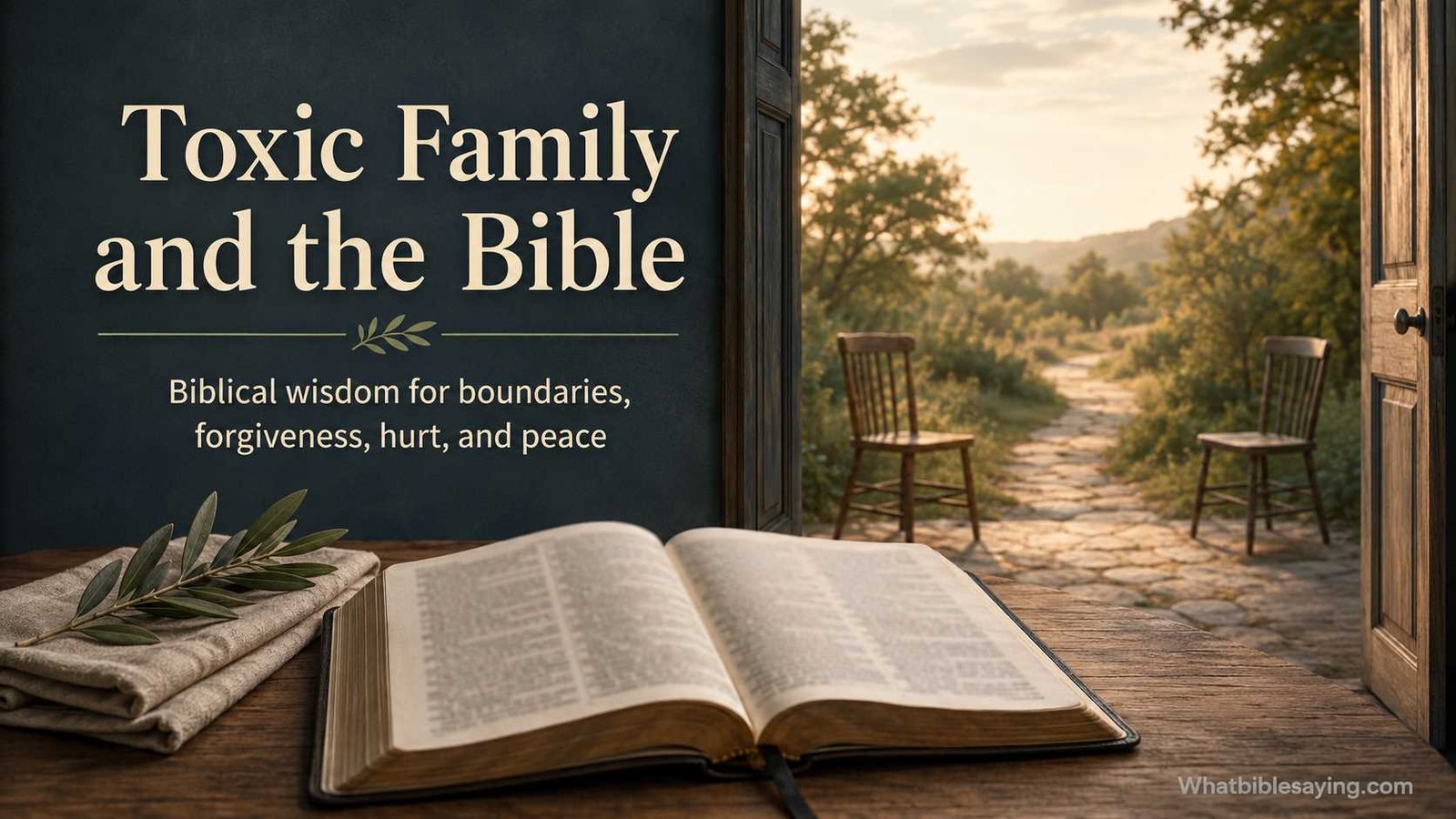 Bible guidance for dealing with a toxic family