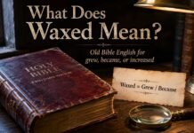 What Does “Waxed” Mean in the Bible? KJV Meaning Explained What does waxed mean in the Bible shown in an old KJV study scene