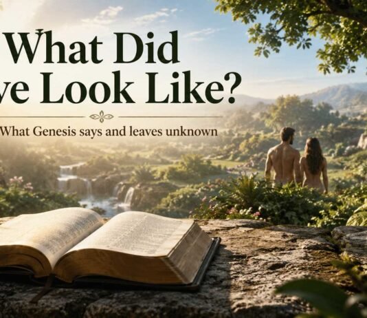 What Did Eve Look Like in the Bible? What Scripture Actually Says What Did Eve Look Like in the Bible shown through an Eden study scene