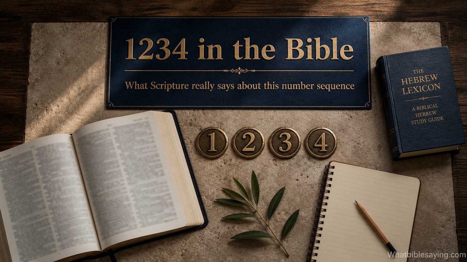 Open Bible exploring what 1234 means in Scripture