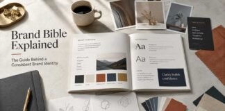 What Is a Brand Bible shown as a complete modern branding guide