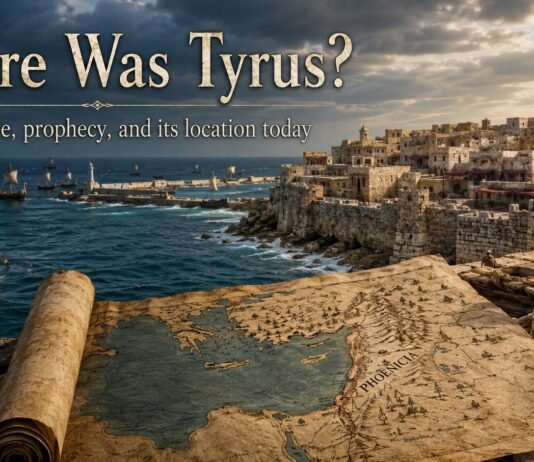 Where Is Tyrus in the Bible? Ancient Tyre and Its Location Today Where Is Tyrus in the Bible shown with ancient Tyre on Lebanon’s coast
