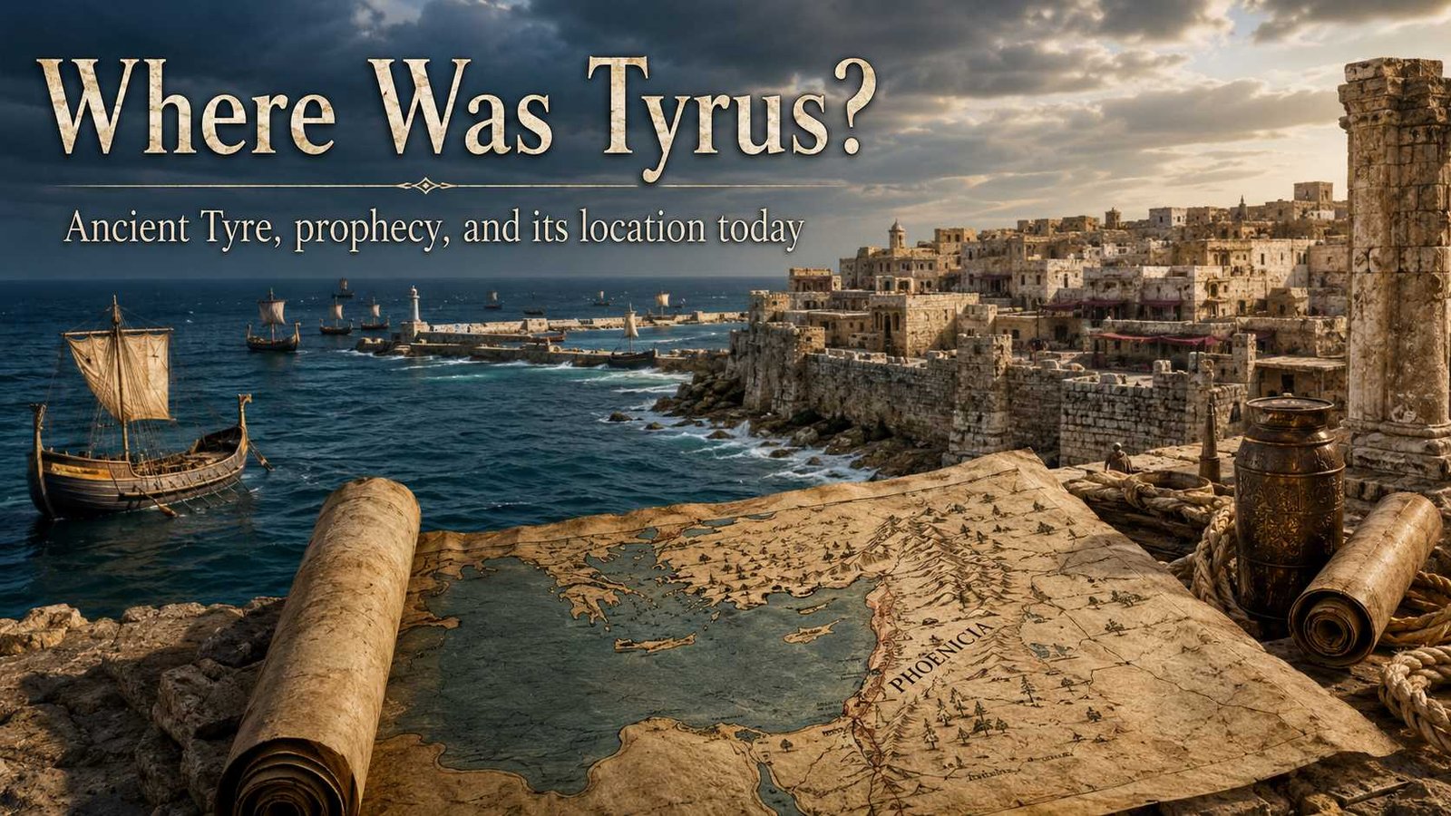 Where Is Tyrus in the Bible shown with ancient Tyre on Lebanon’s coast