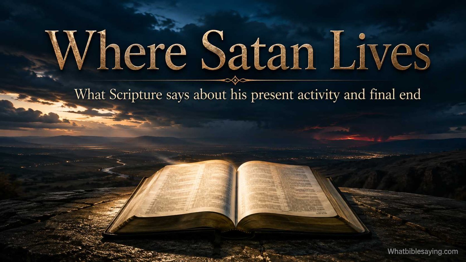 Where the Bible says Satan lives and moves today