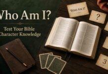 Who Am I Bible Quiz for Adults with Bible and character clues