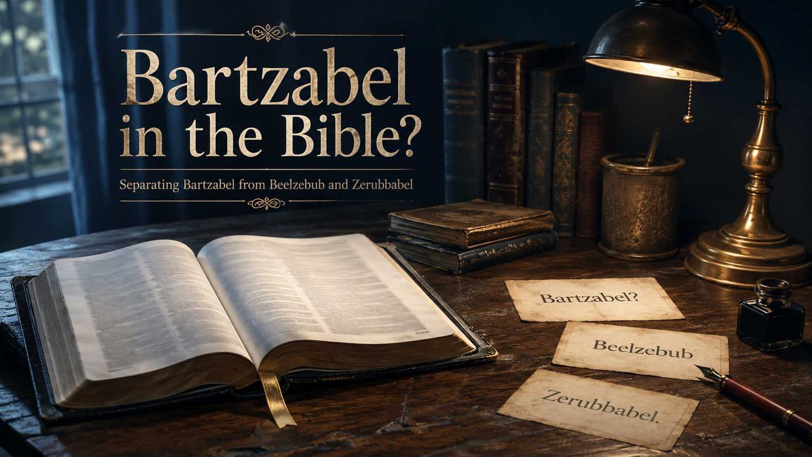 Who Is Bartzabel In The Bible shown beside biblical name references