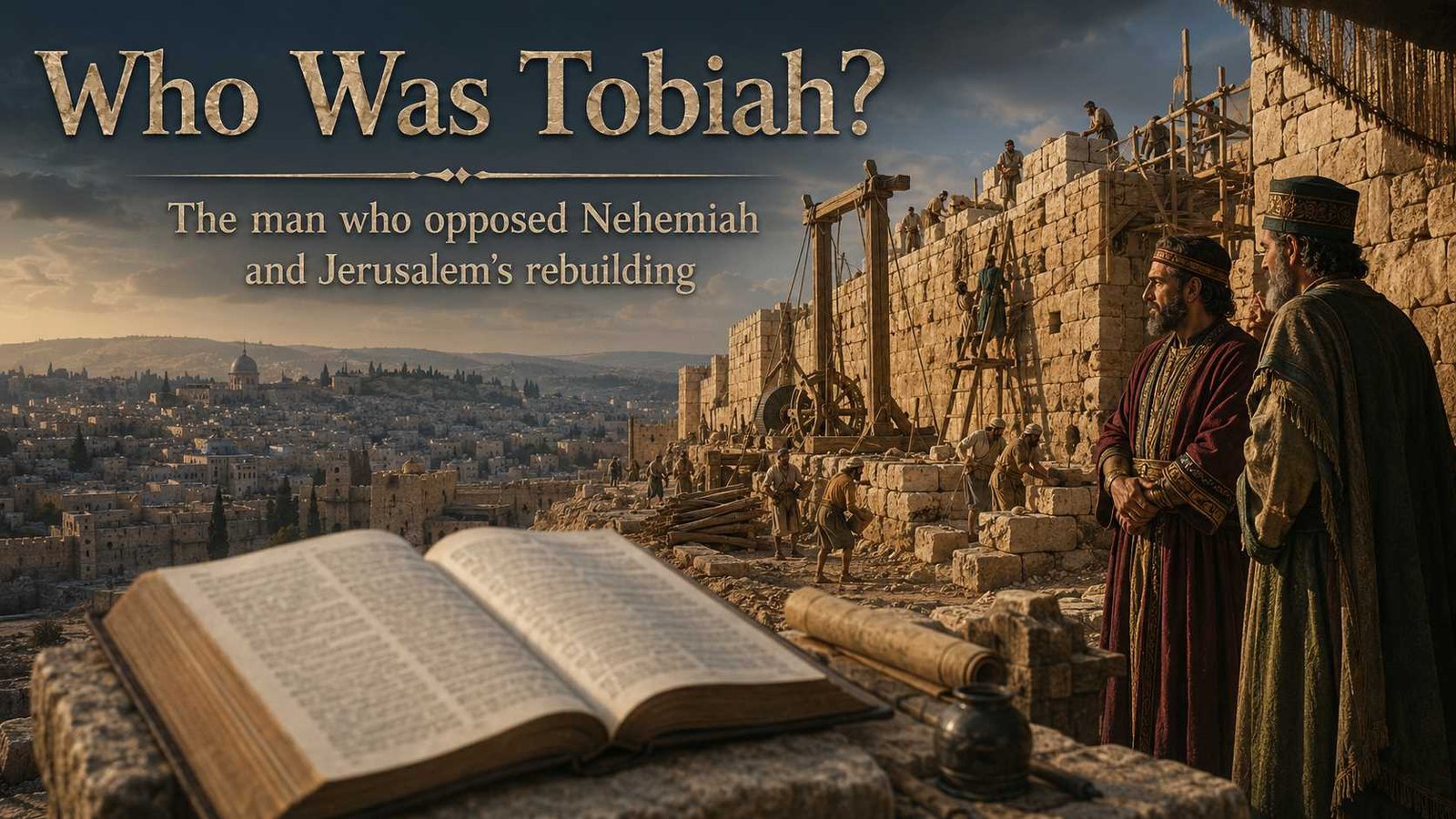 Who Is Tobiah In The Bible beside Nehemiah’s rebuilt Jerusalem wall