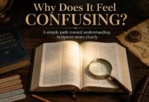 Why Is the Bible So Confusing? A Clear Guide to Understanding It Why Is the Bible So Confusing with open Bible and study notes