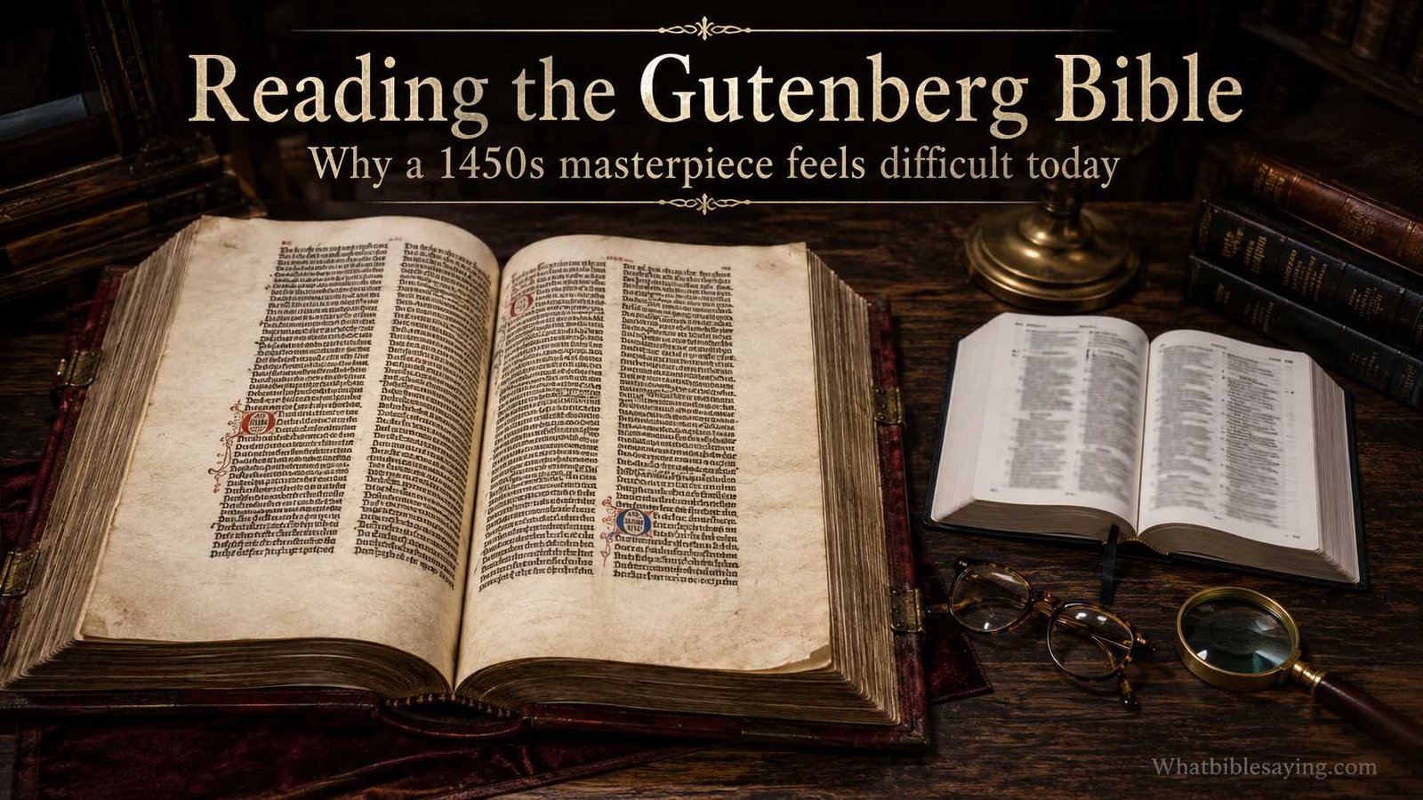Why the Gutenberg Bible challenges modern readers