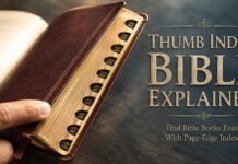 What Is a Thumb Index Bible with page-edge book index notches