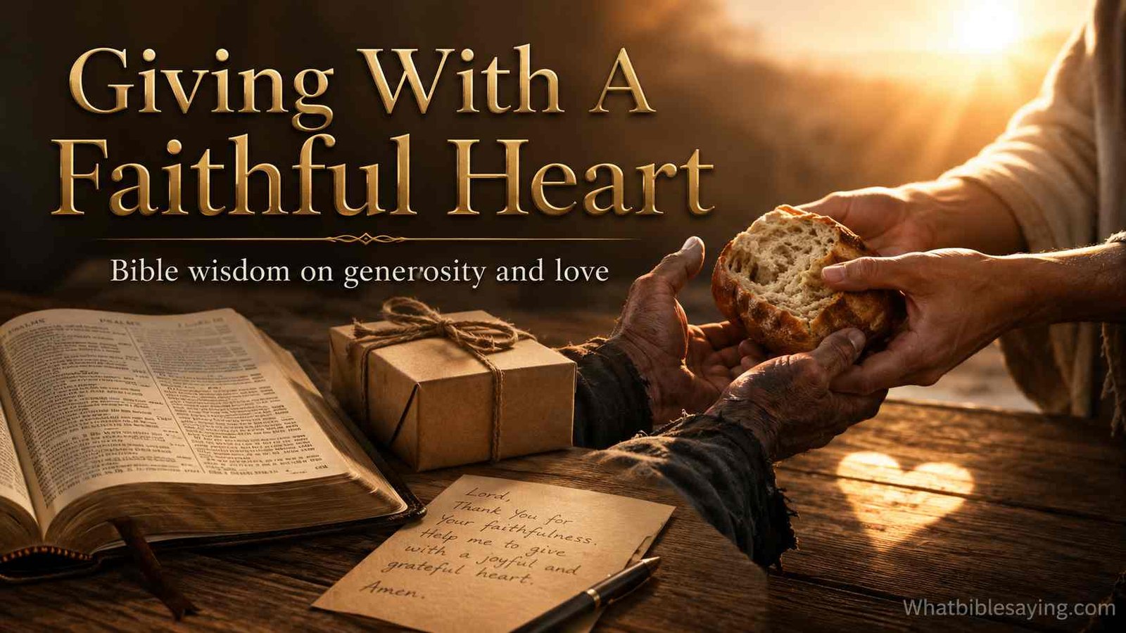 Bible verses about giving generously and helping others