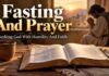 Preaching on Fasting and Prayer: Biblical Power, Purpose, and Practice Biblical preaching on fasting and prayer with open Bible