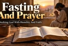 Preaching on Fasting and Prayer: Biblical Power, Purpose, and Practice Biblical preaching on fasting and prayer with open Bible