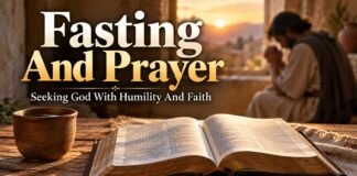 Preaching on Fasting and Prayer: Biblical Power, Purpose, and Practice Biblical preaching on fasting and prayer with open Bible
