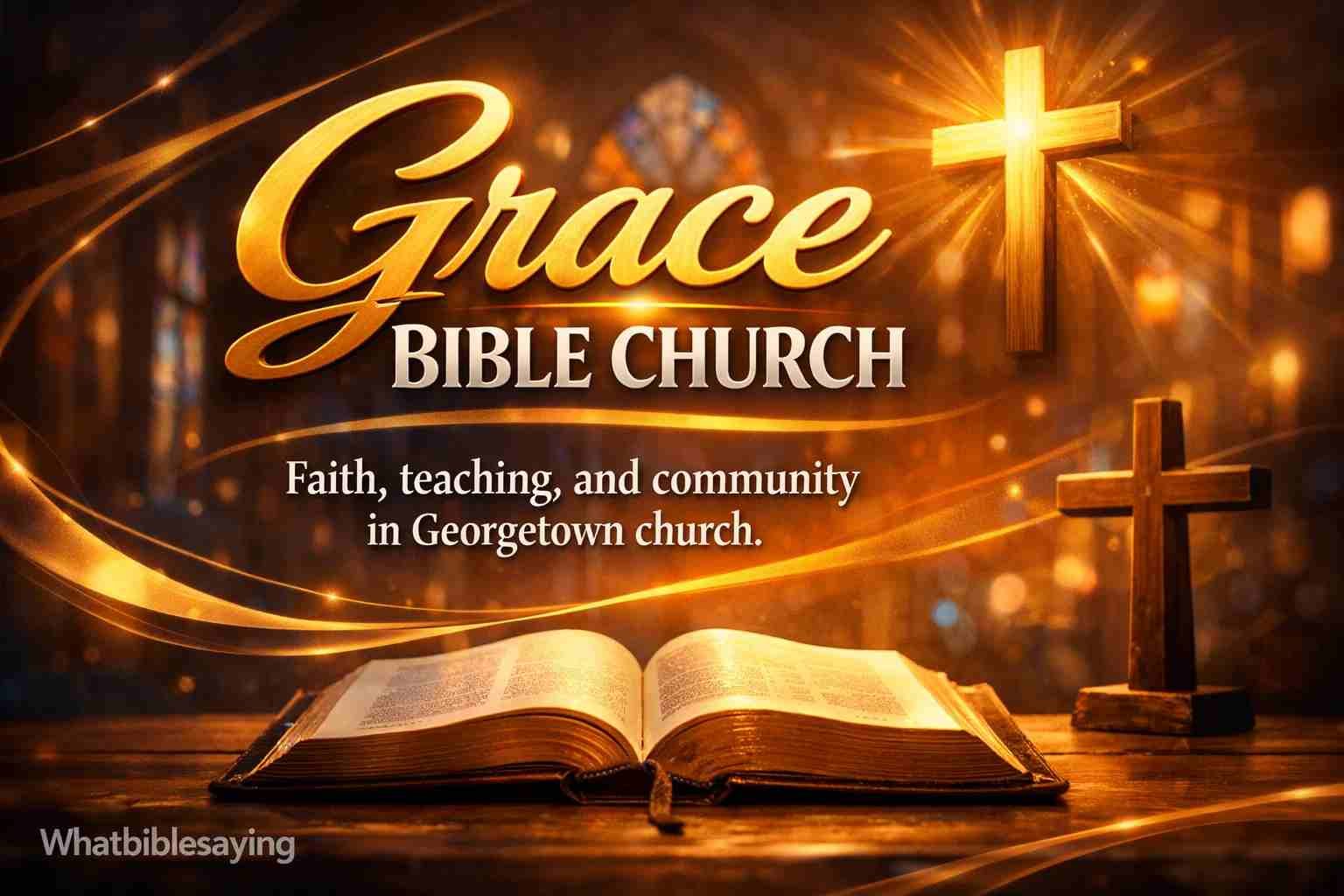 Grace Bible Church Georgetown building and community worship scene