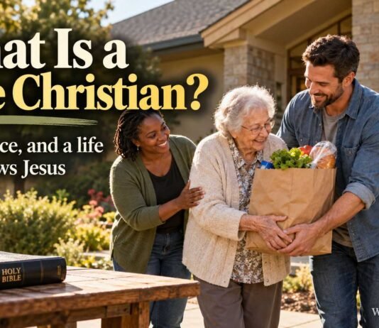 What Is a True Christian? Volunteers helping a neighbor