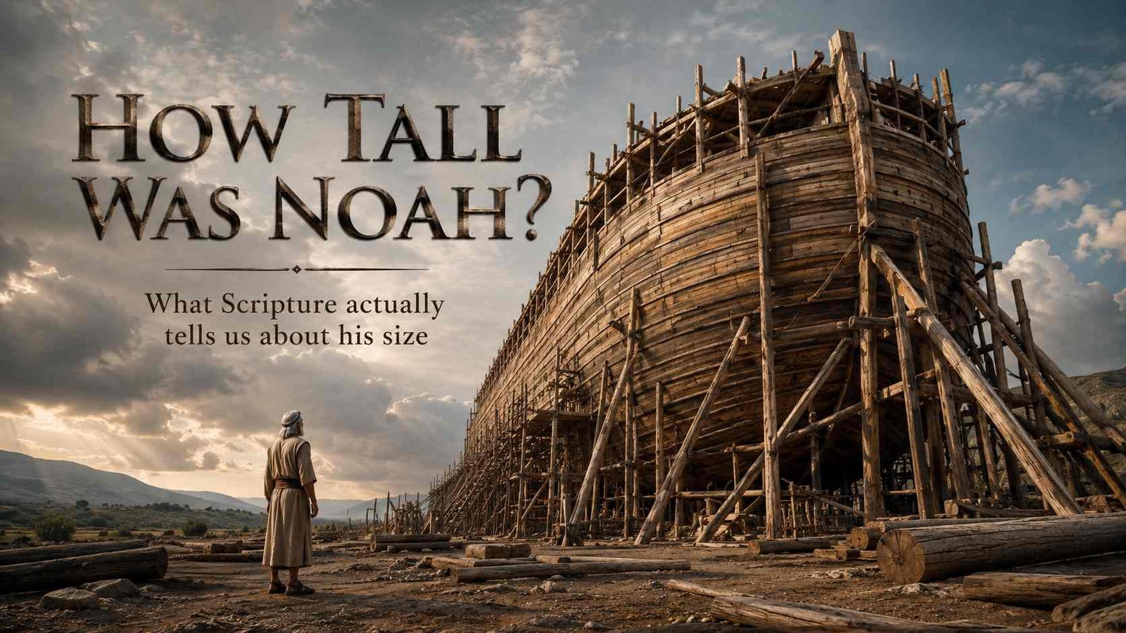 How tall was Noah in the Bible beside the enormous wooden ark