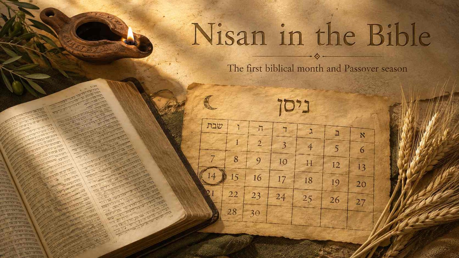 What Month Is Nisan In The Bible with Hebrew calendar and Passover