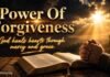 Open Bible showing what the Bible says about forgiveness