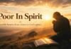 A quiet figure in prayer at sunrise, reflecting humility and dependence on God’s presence